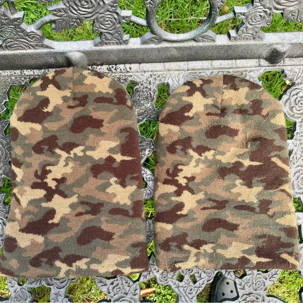 Northwest Territory Men's Camouflage Knit 3 hole Ski Mask Balaclava Pair